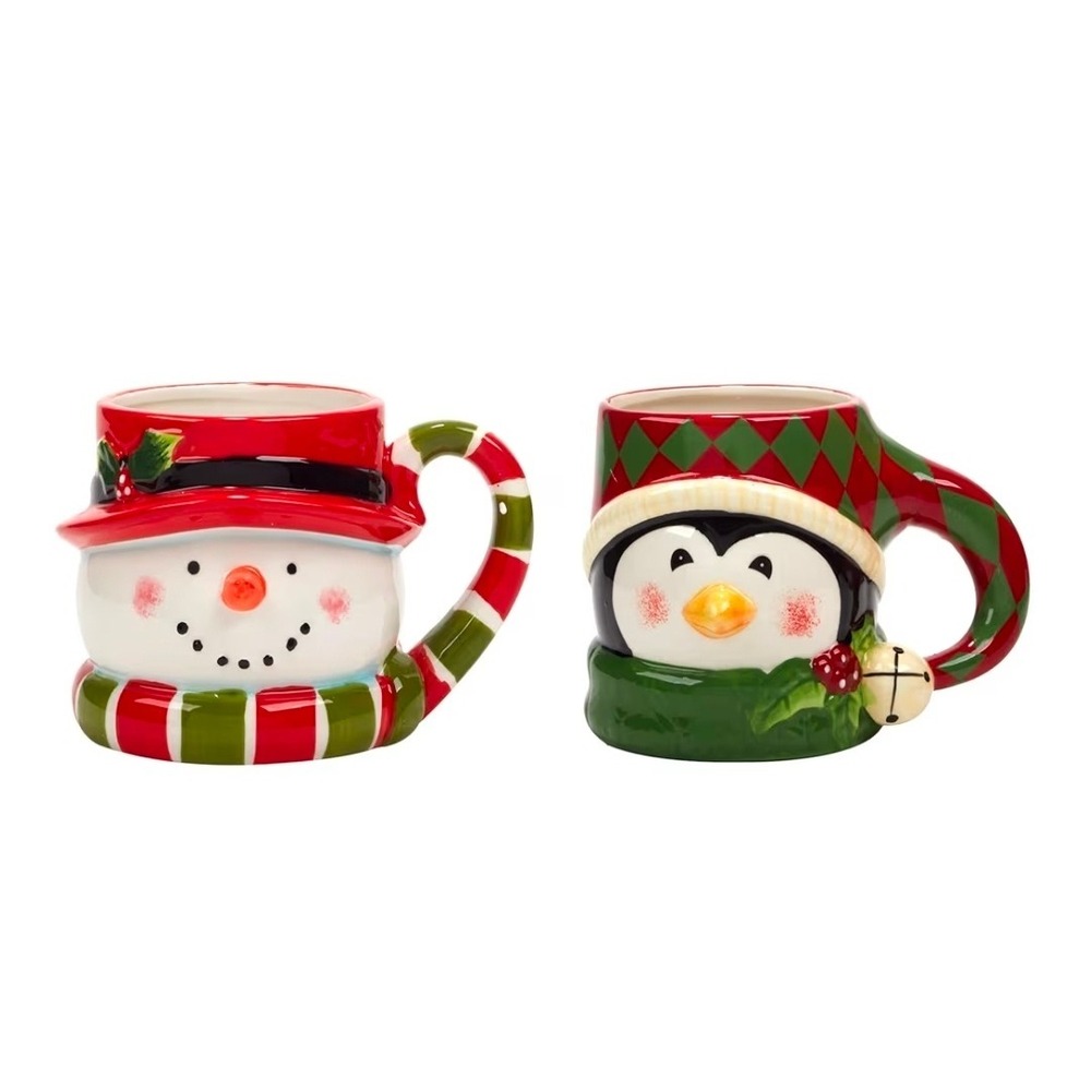 Certified International Holiday 2 Pc Mug Set 18 oz.Multicolor Color